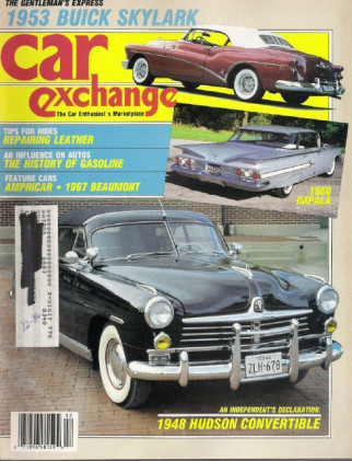CAR EXCHANGE 1986 DEC - '53 SKYLARK,AMPHICAR,'48 HUDSON